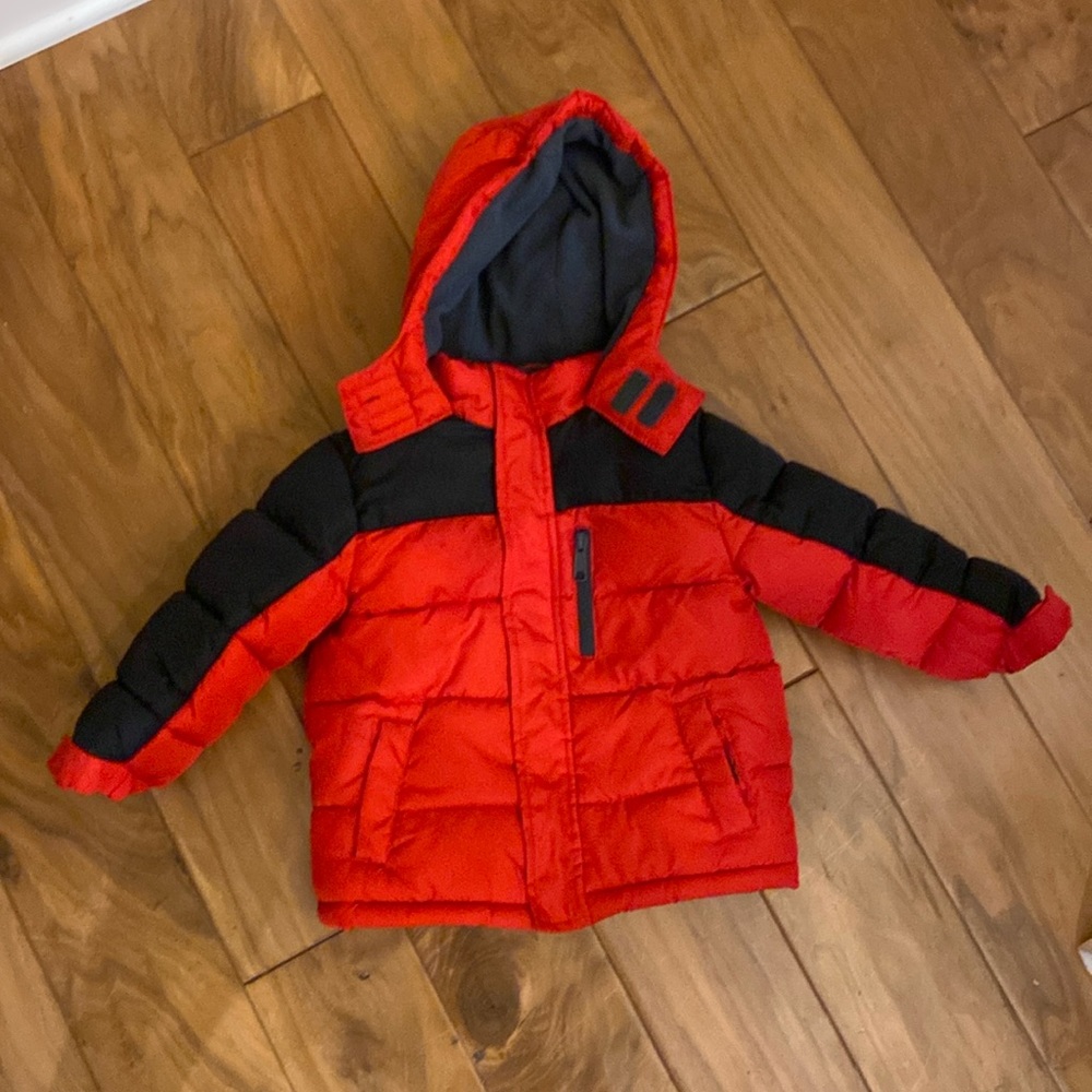 Red and Black 2T Warm winter coat.